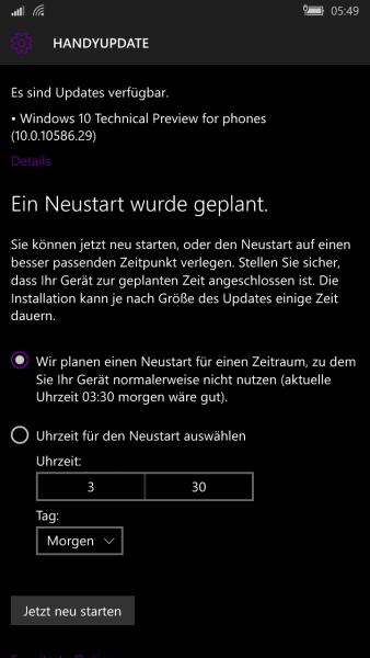 Windows 10 Mobile Insider Build 10586.29 veröffentlicht